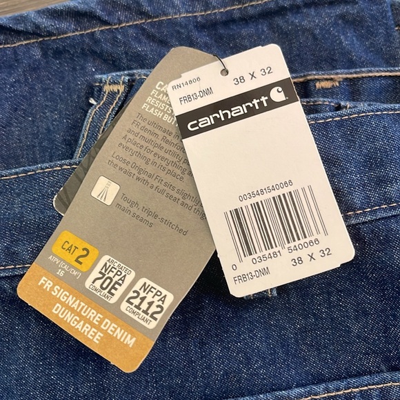 Carhartt FRB13 - Flame-Resistant Denim Loose Fit Jean 38 x 32 - Picture 3 of 14